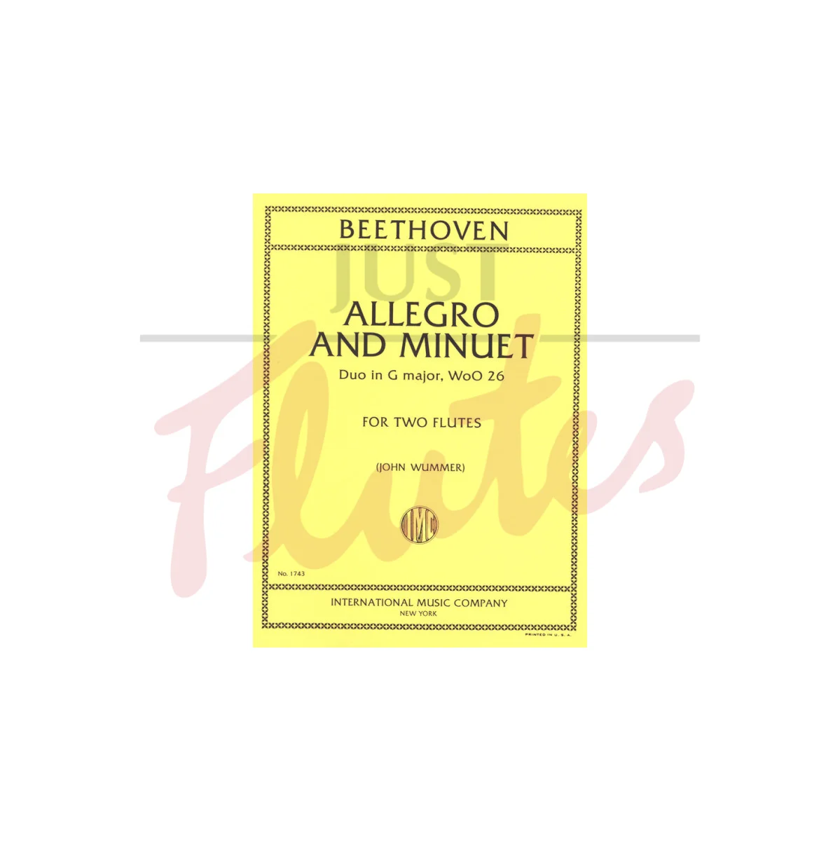 Allegro and Minuet: Duo in G major for Two Flutes
