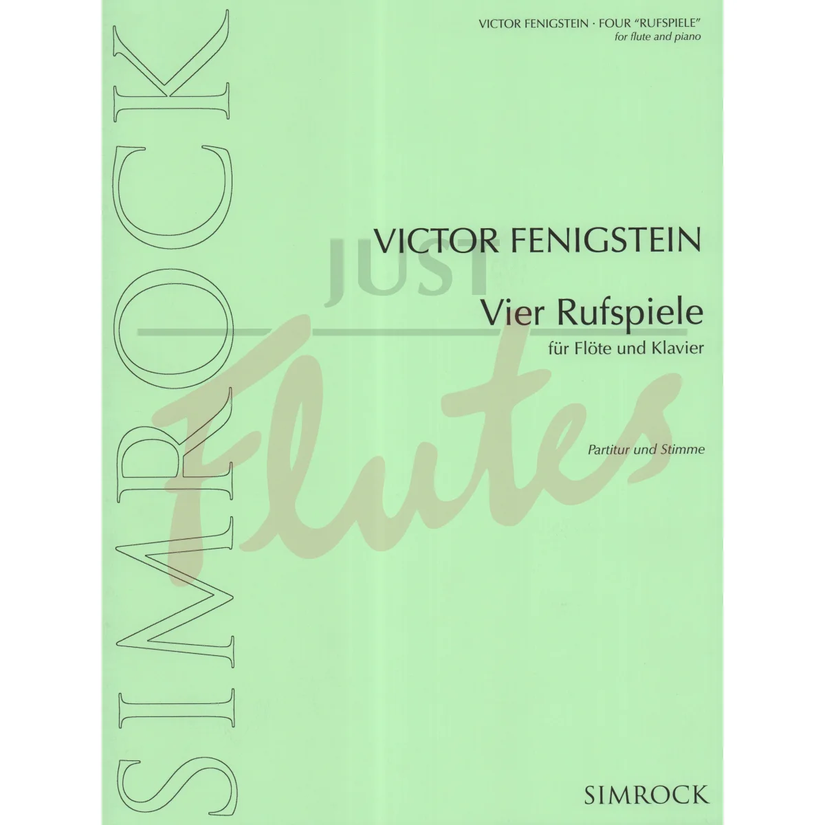 Vier Rufspiele for Flute and Piano