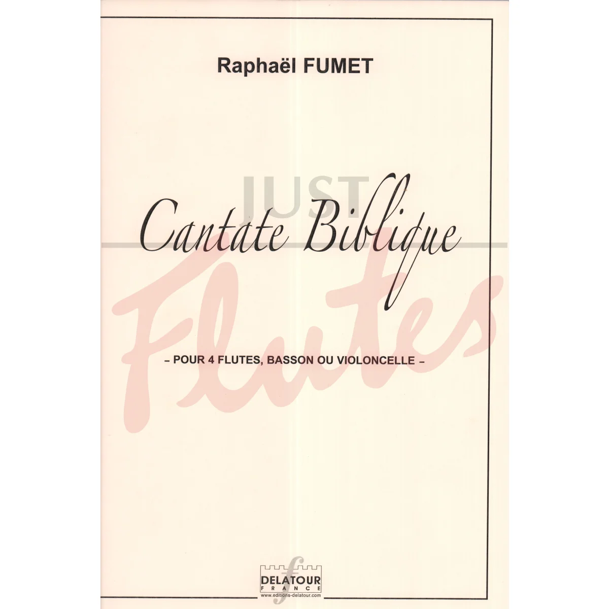 Cantate Biblique for Four Flutes and Cello/Bassoon