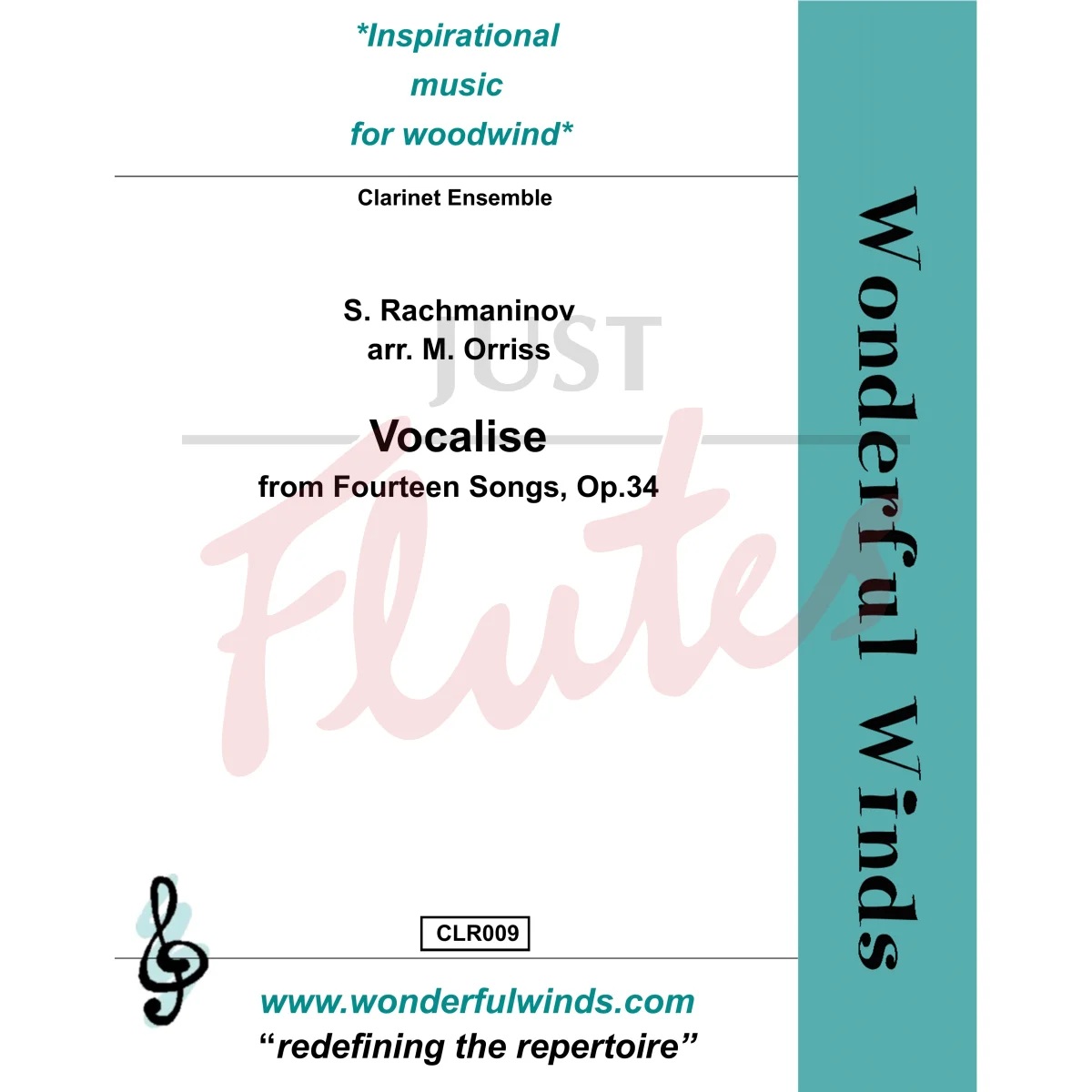 Vocalise from Fourteen Songs for Clarinet Choir