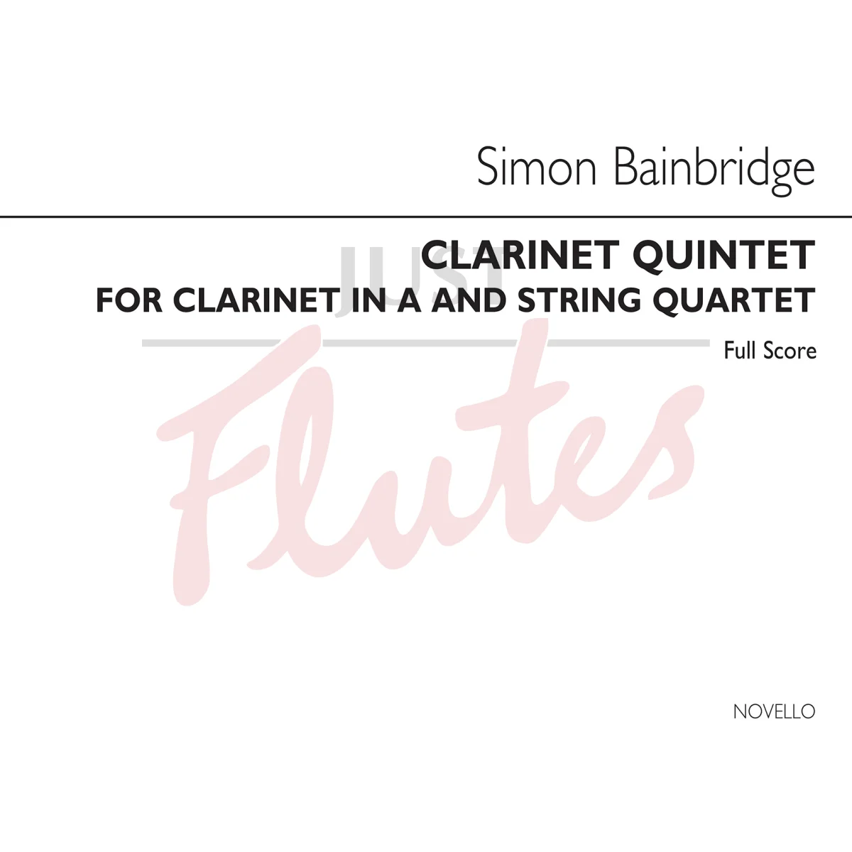 Clarinet Quintet for Clarinet in A and String Quartet