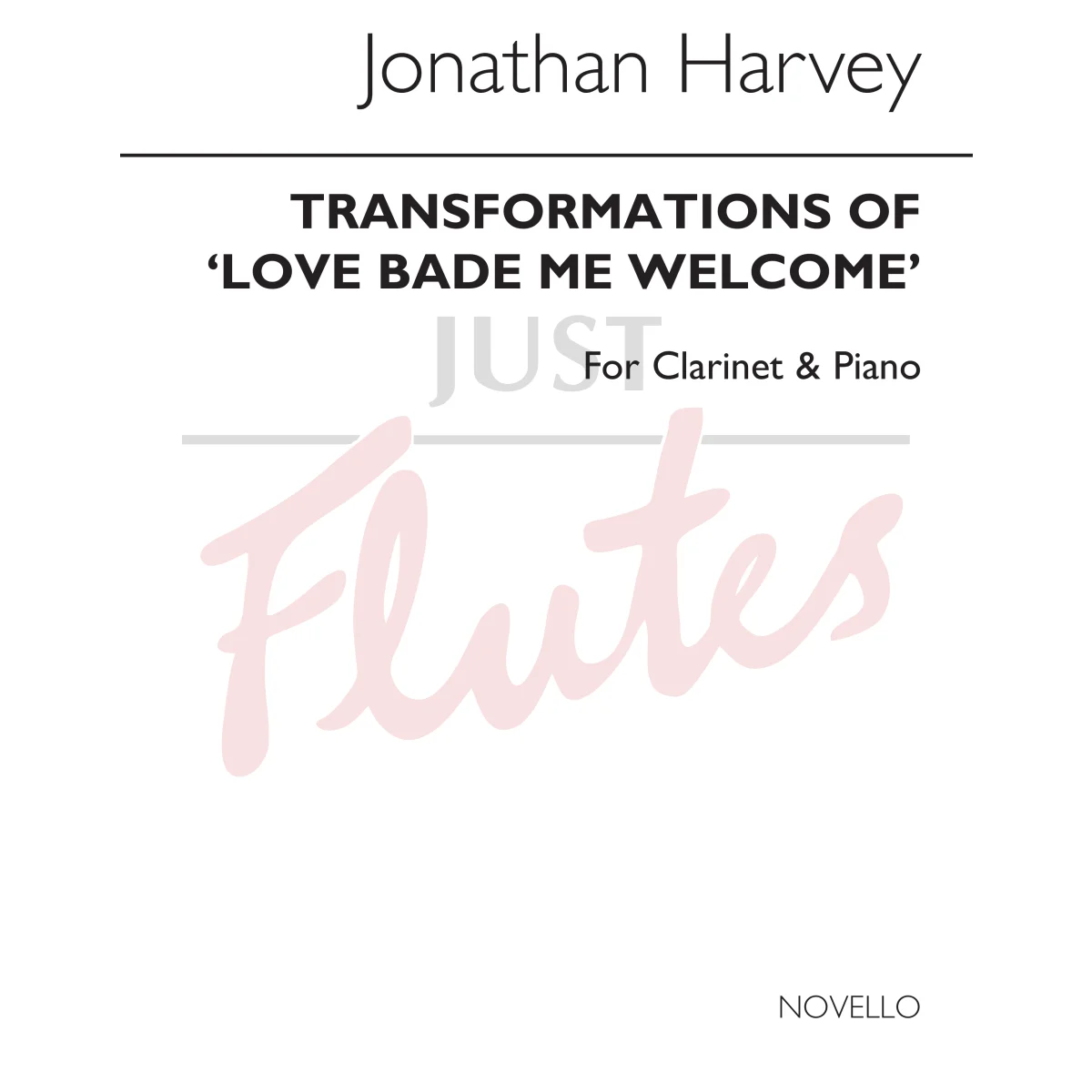 Transformations of Love Bade Me Welcome for Clarinet