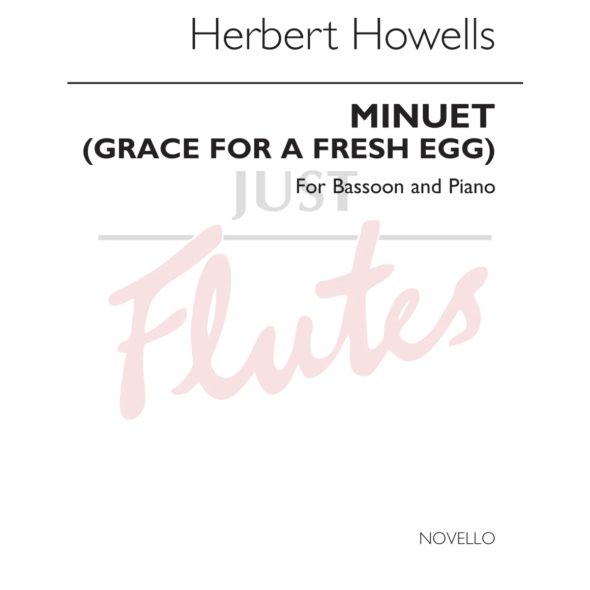 Minuet (Grace for a Fresh Egg) for Bassoon and Piano