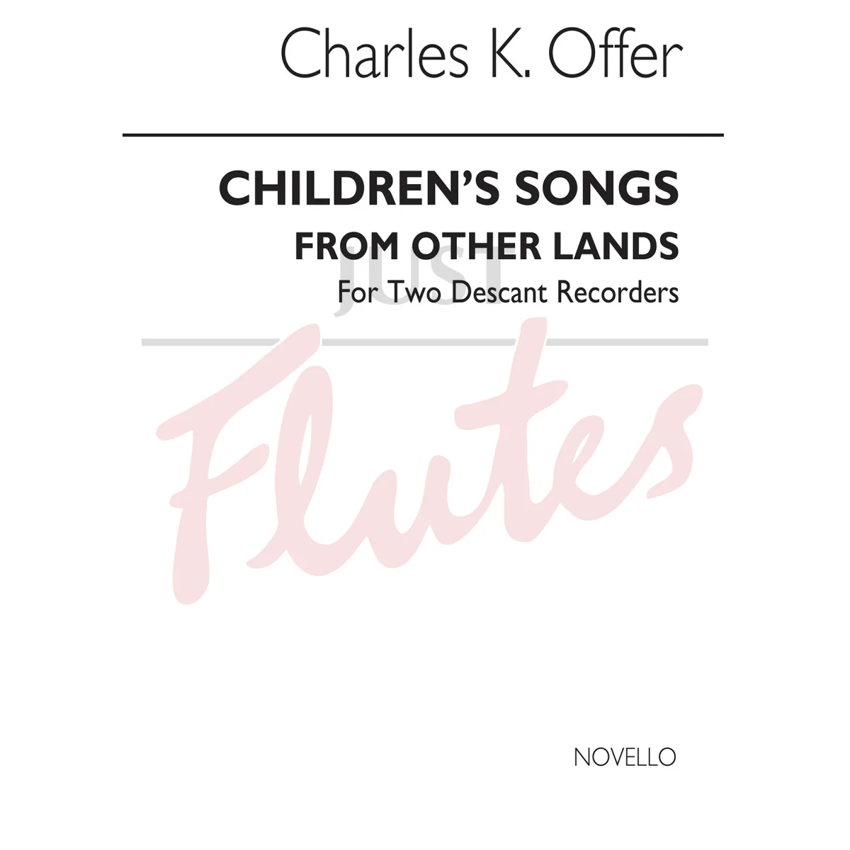 Children&#039;s Songs from Other Lands for Recorder Ensemble