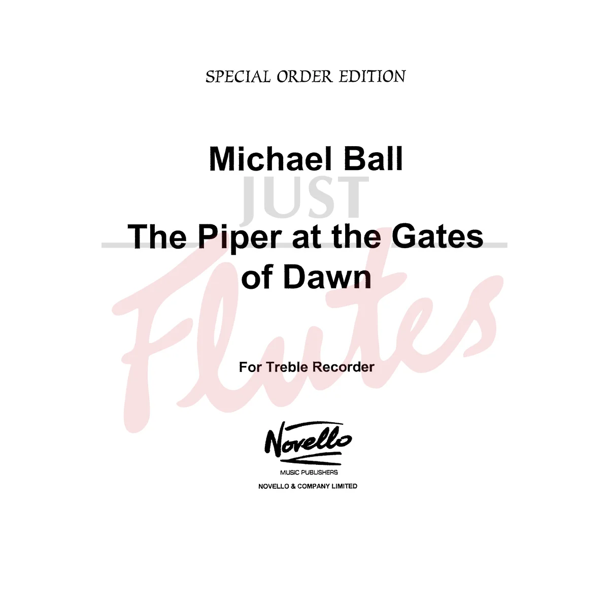 The Piper at the Gates of Dawn for Recorder
