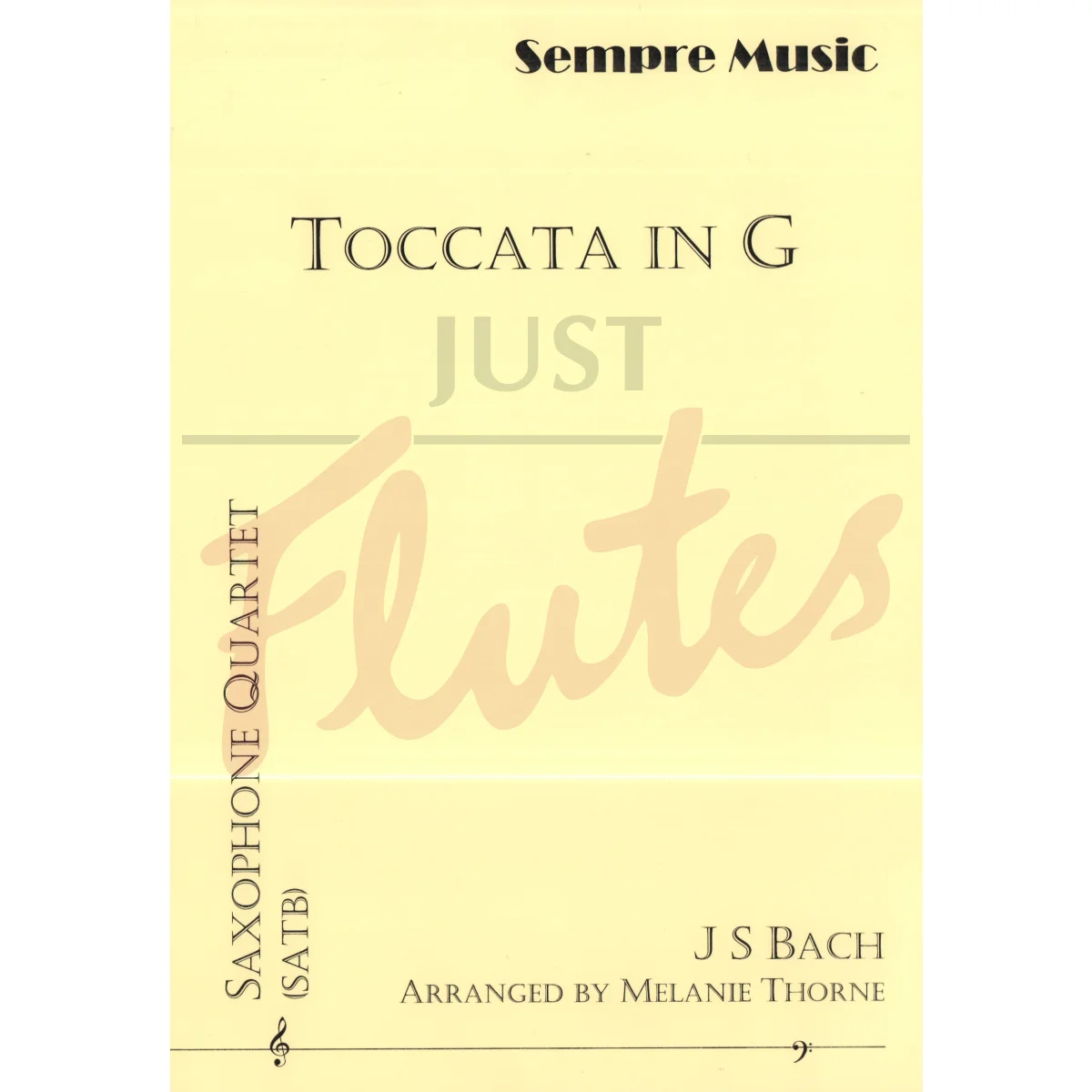 Toccata in G (First Movement) for Saxophone Quartet
