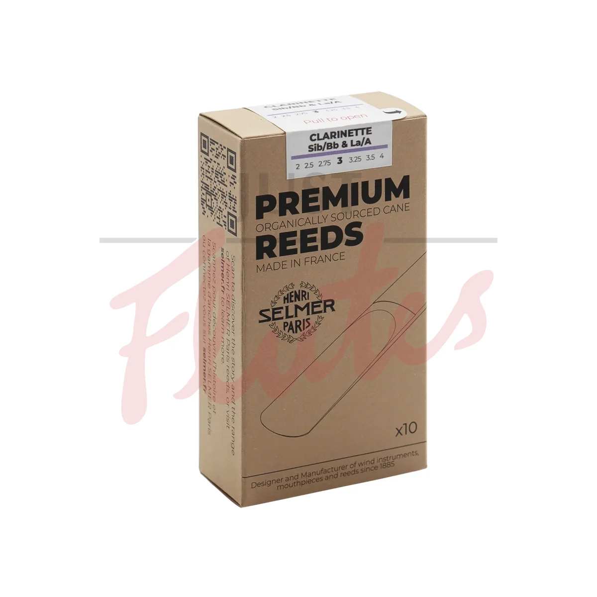 Selmer (Paris) Premium Clarinet Reeds, 10-Pack, Strength 4