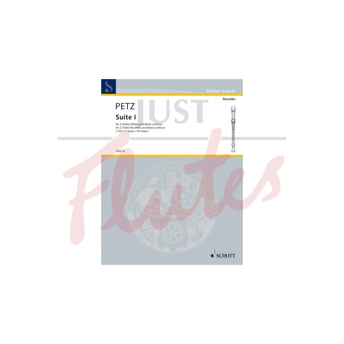 2 Suites for Two Treble Recorders and Basso Continuo: Suite No. 1 in C major