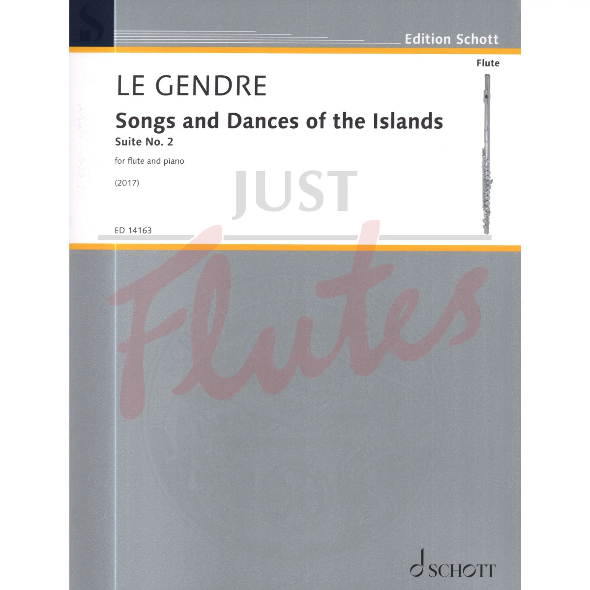 Songs and Dances of the Islands Suite No. 2 for Flute and Piano
