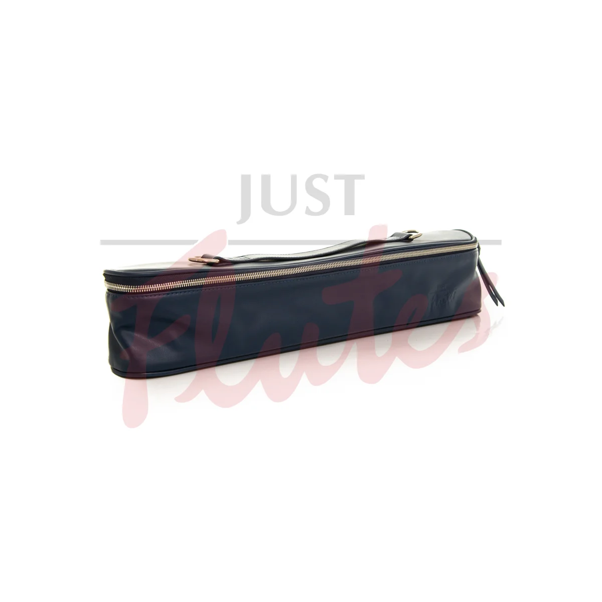 Just Flutes Vegan Leather Flute Case Cover, Navy