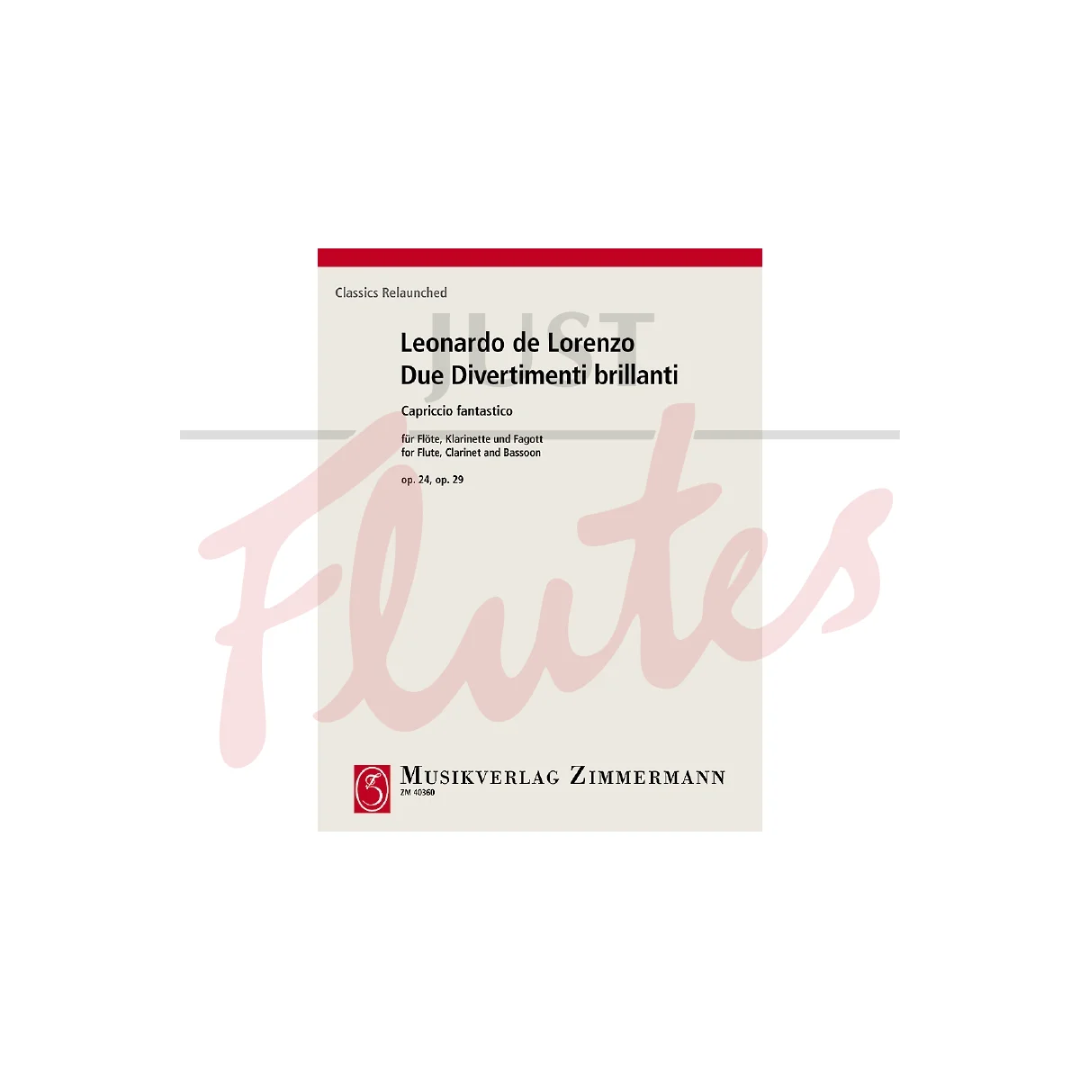 Due Divertimenti Brillanti for Flute, Clarinet and Bassoon)