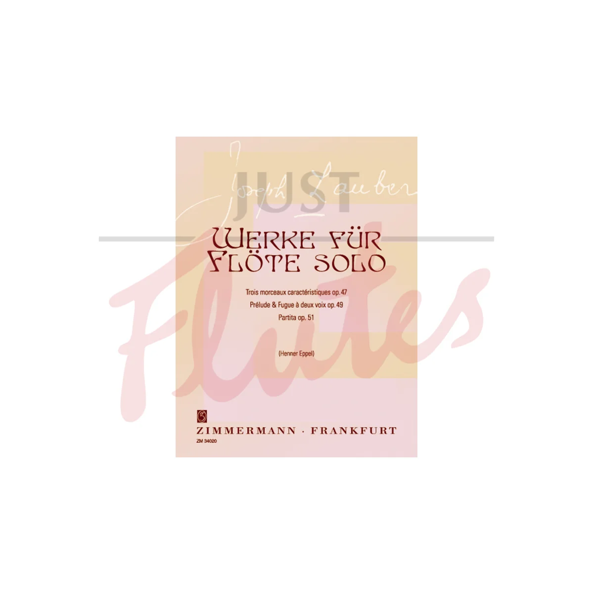 Partita Op.51, Prelude &amp; Fugue a deux voix pour flute seule Op.49, and Trois Morceaux caracteristiques Op.47 for Solo Flute