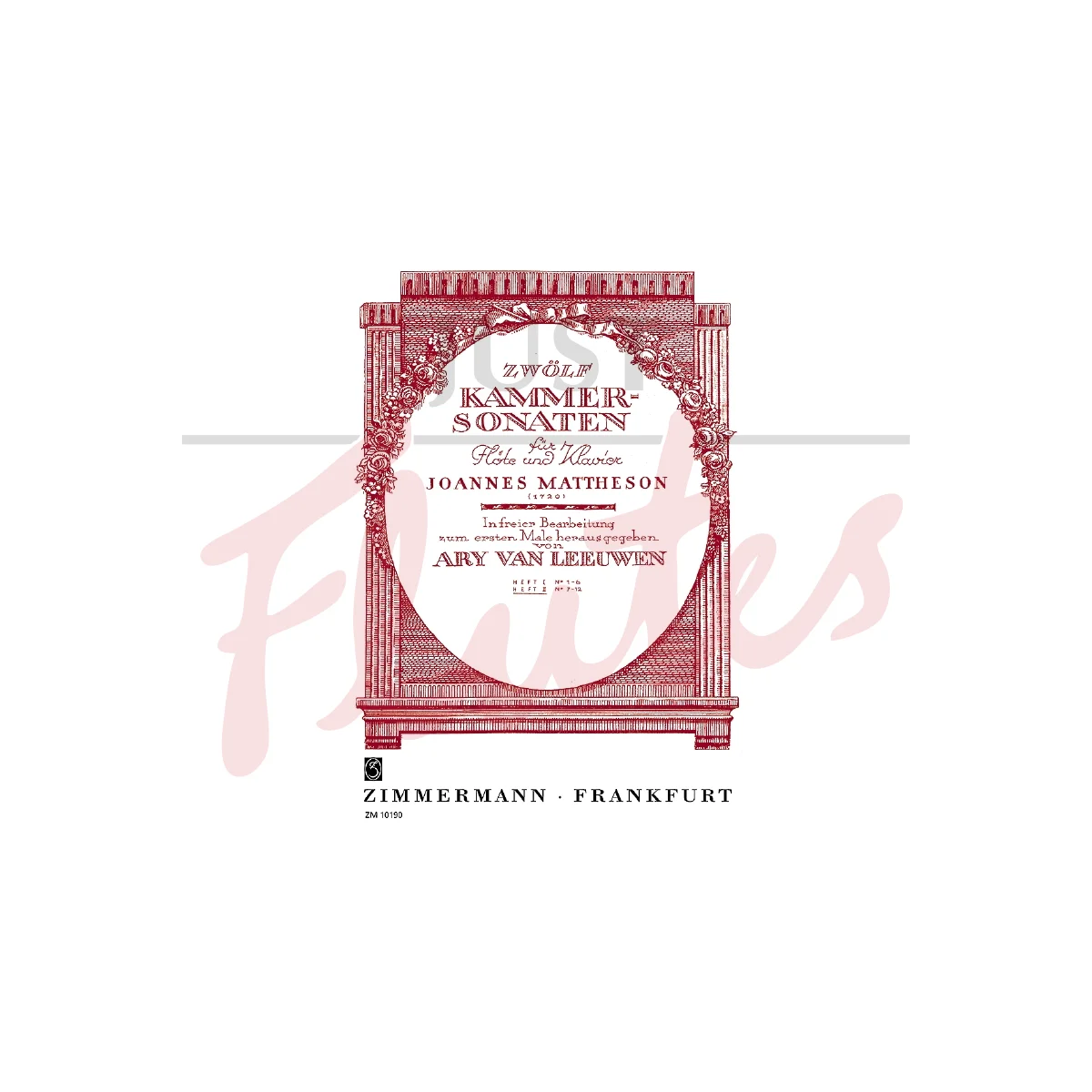 Twelve Chamber Sonatas for Flute and Piano, Book 2 No.7-12