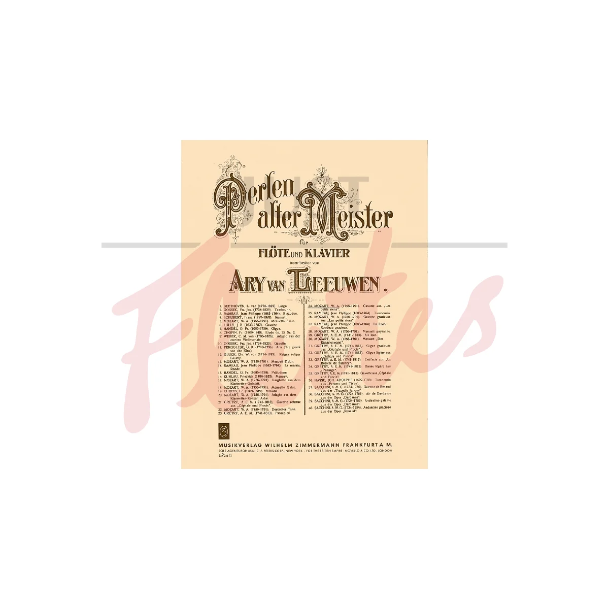 Gavotte 24 for Flute and Piano