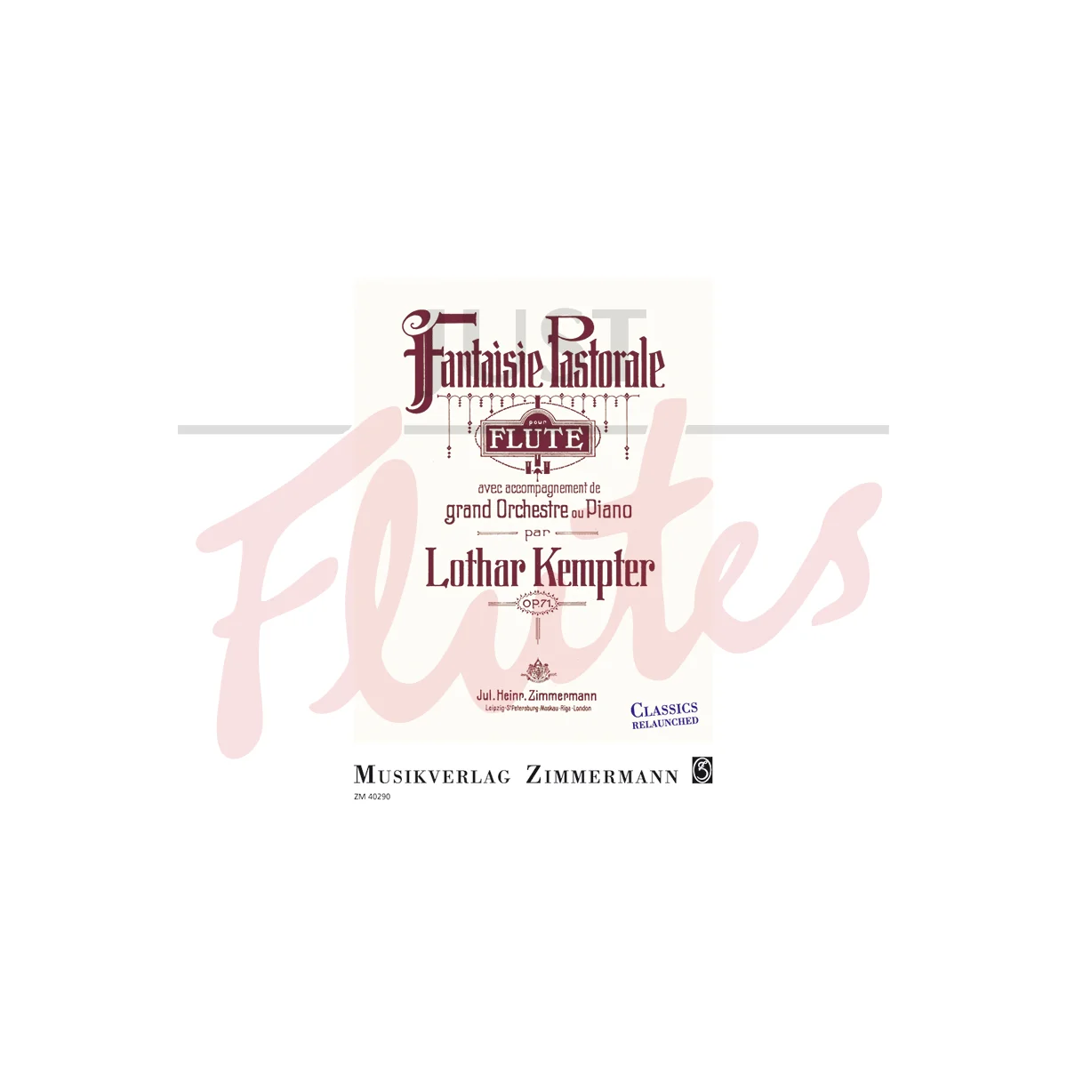 Fantaisie Pastorale for Flute and Piano