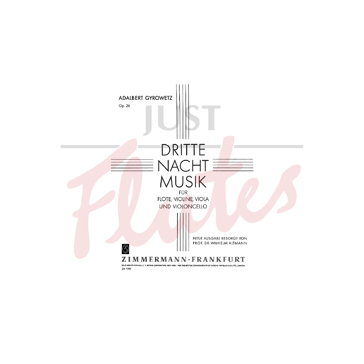 Third Nocturnal Music for Flute, Violin, Viola and Cello