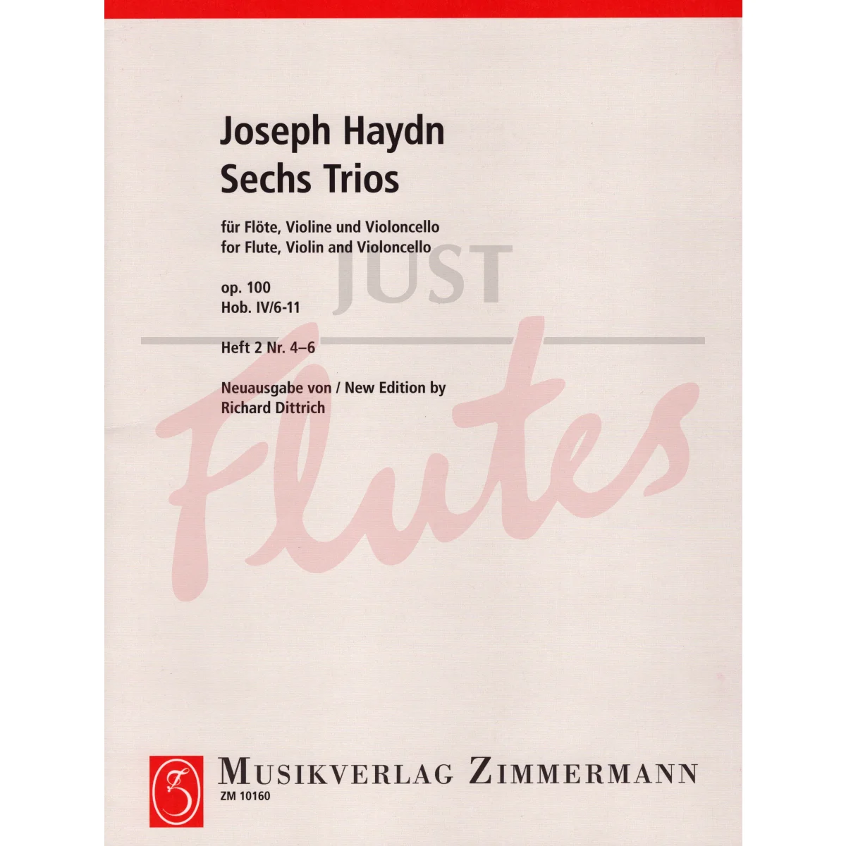 Six Trios for Flute, Violin and Cello, Book 2 No.4-6