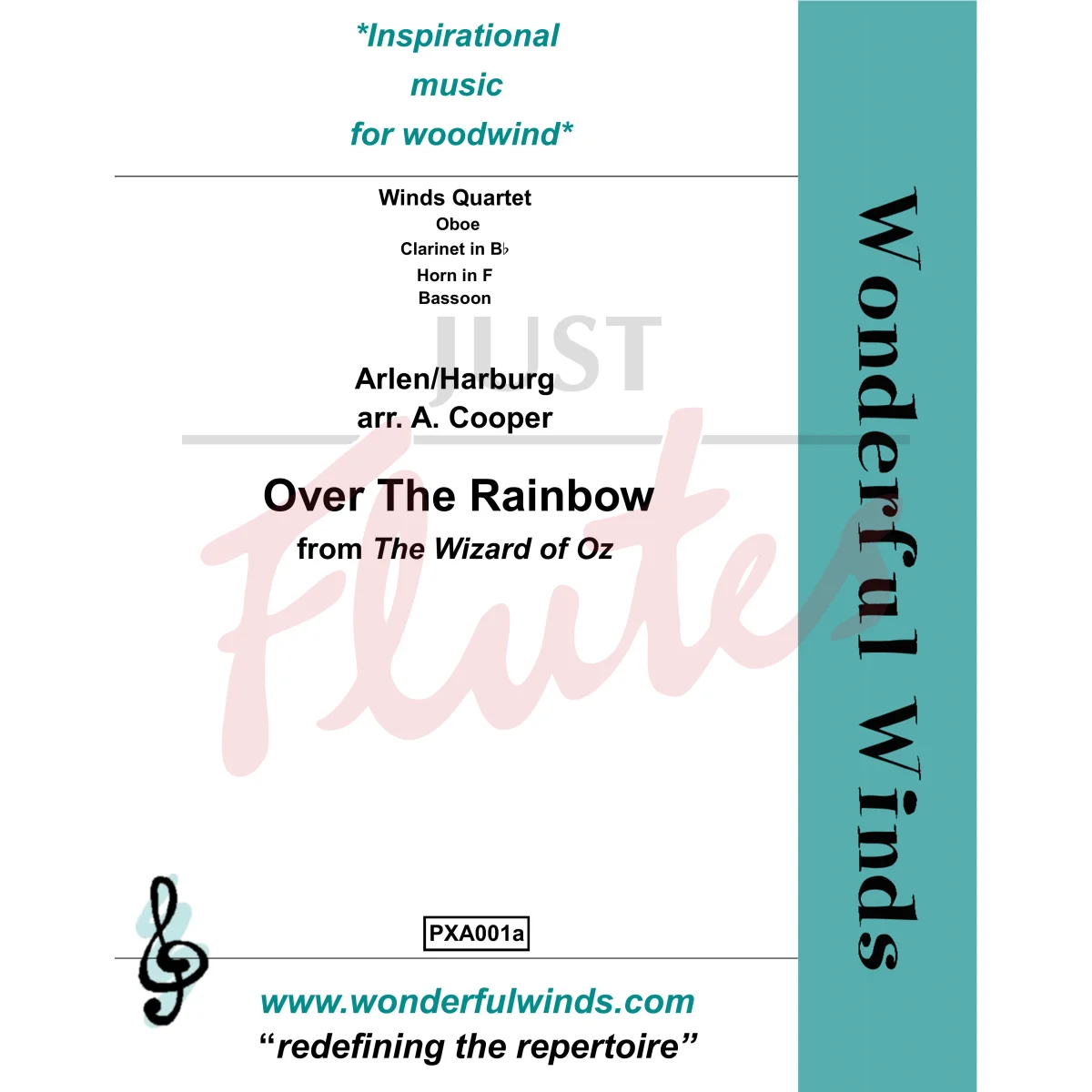 Over the Rainbow for Wind Quartet