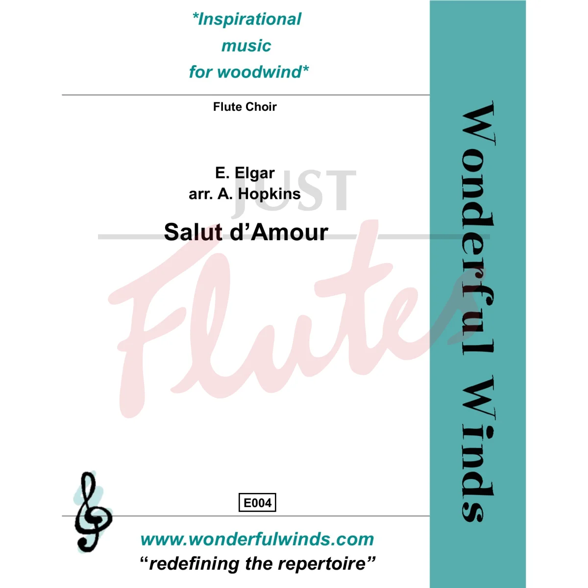 Salut d&#039;Amour for Flute Choir