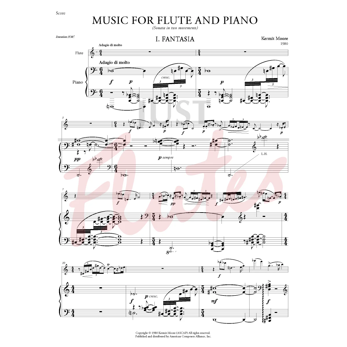 Music for Flute and Piano