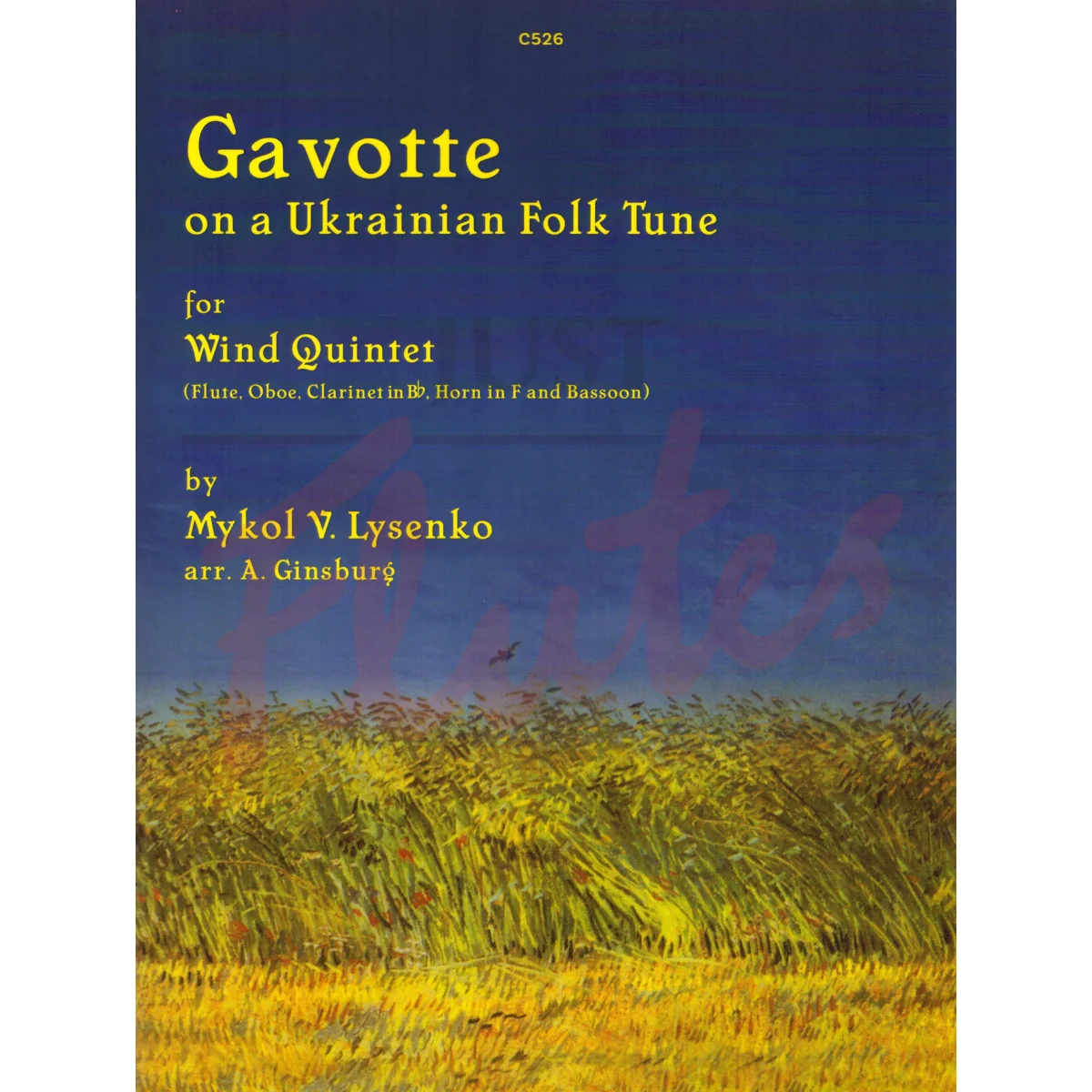 Gavotte on a Ukrainain Folk Tune for Wind Quintet