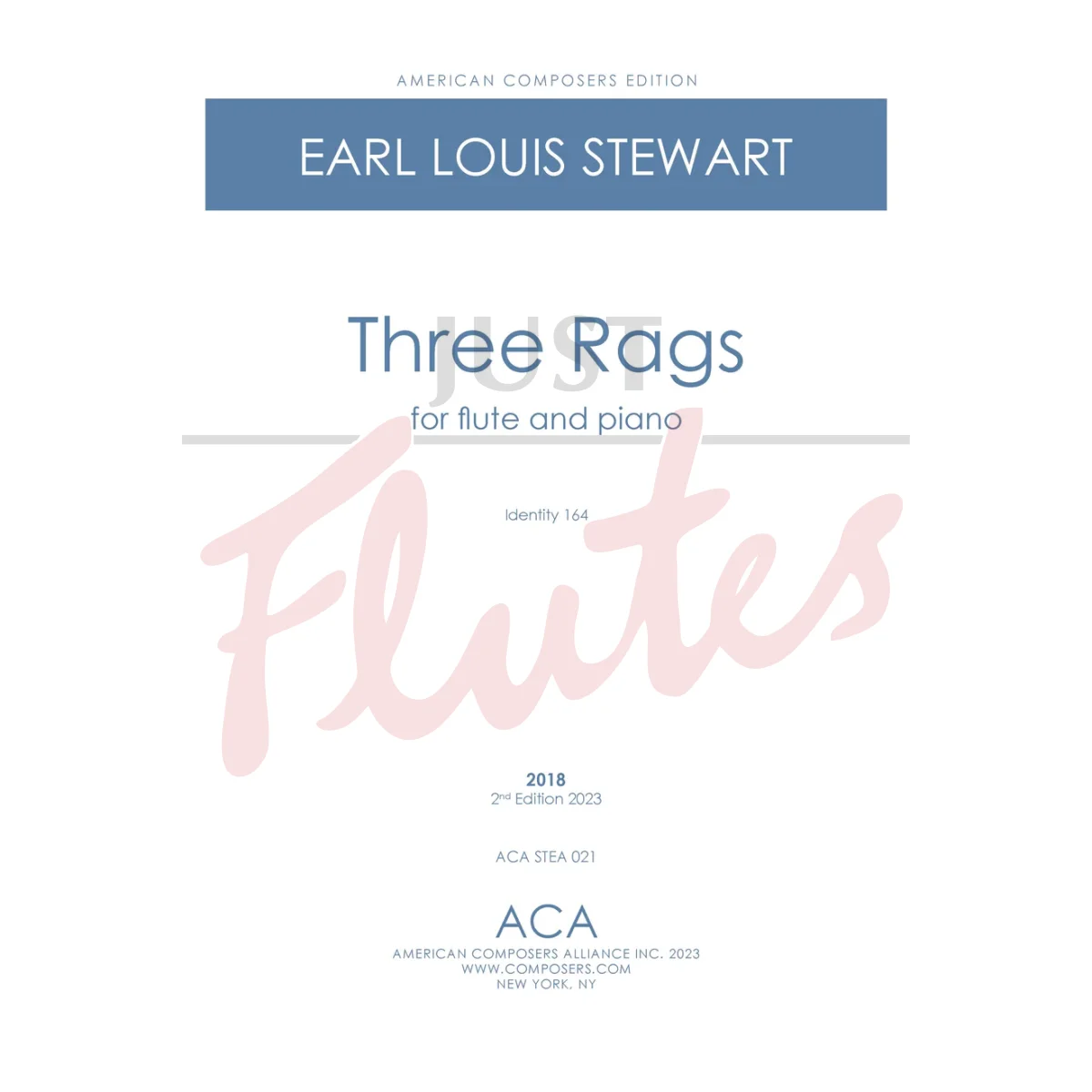Three Rags for Flute and Piano