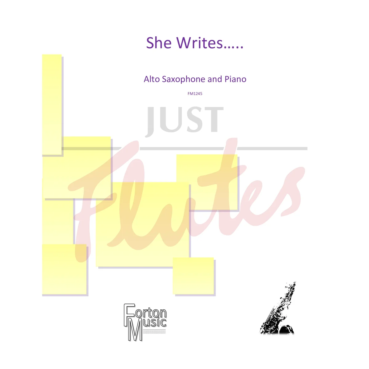 She Writes..... for Alto Saxophone and Piano