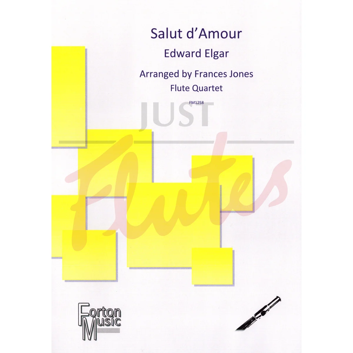 Salut d&#039;Amour for Mixed Flute Quartet
