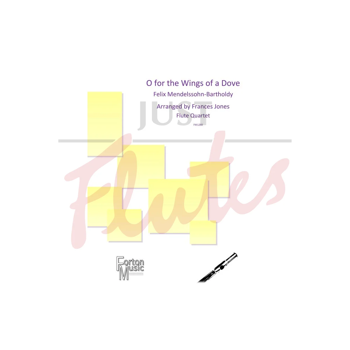 O for the Wings of a Dove for Mixed Flute Quartet