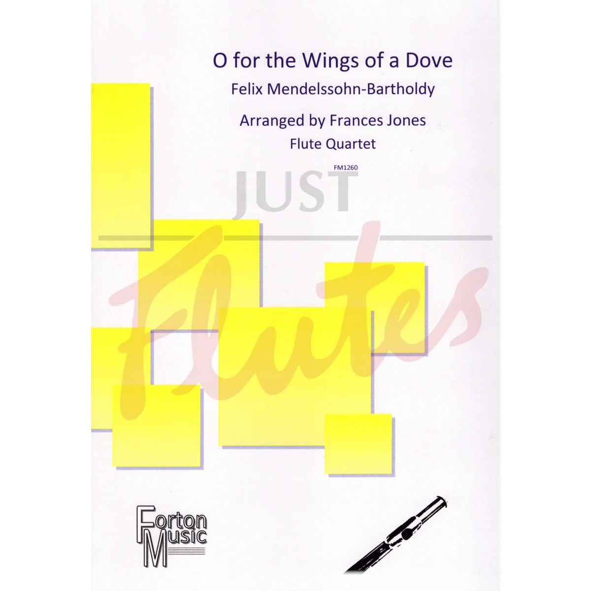 O for the Wings of a Dove for Mixed Flute Quartet