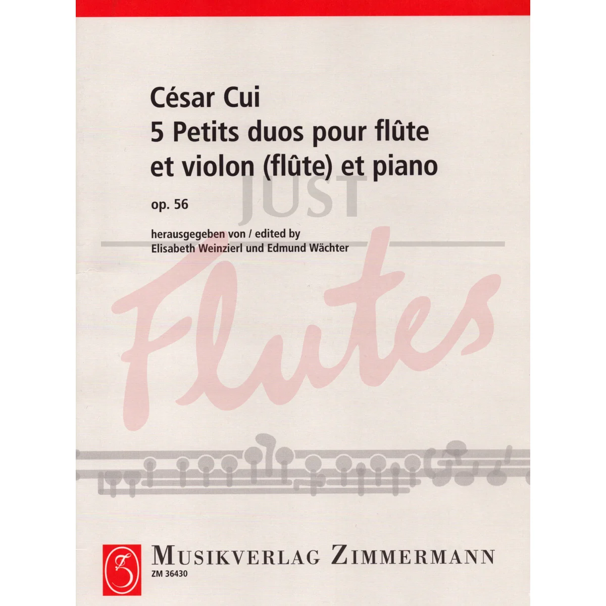 5 Petits duos for Flute, Violin (or Flute) and Piano