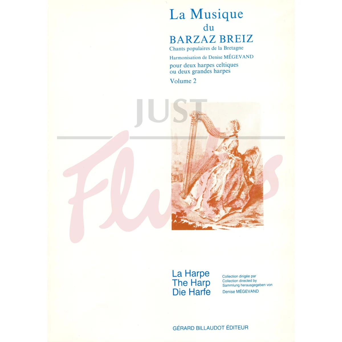The Music of Barzaz Breiz, Volume 2: Popular Songs of Brittany for Flute and Harp