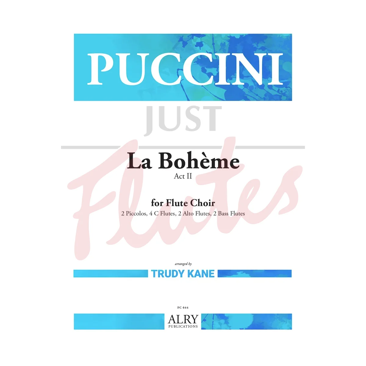 La Bohème Act II for Flute Choir
