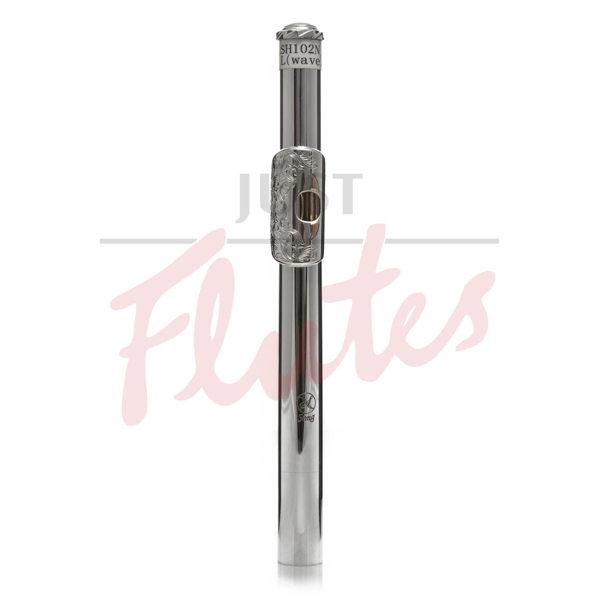 Song SH-102N Solid Flute Headjoint with Engraved Lip, 14k Riser &amp; Wings