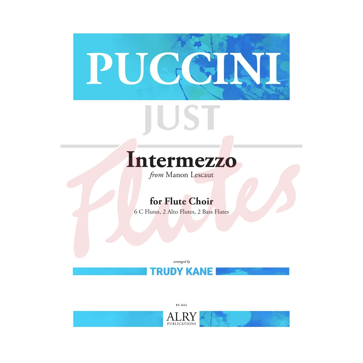 Intermezzo from Manon Lescaut for Flute Choir