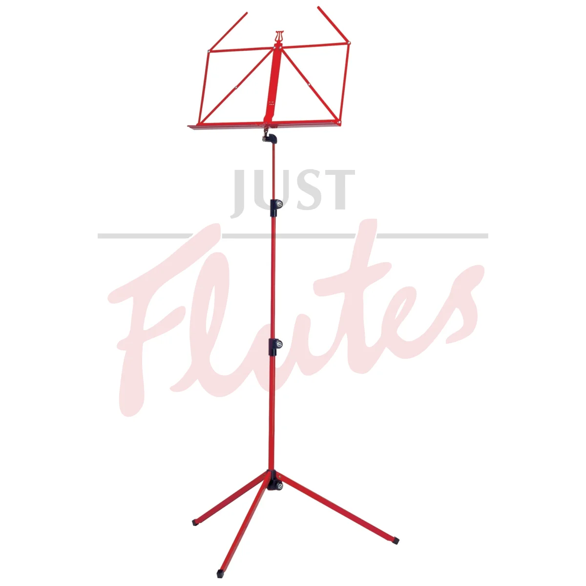 K&M 100/1 Folding Music Stand, Red