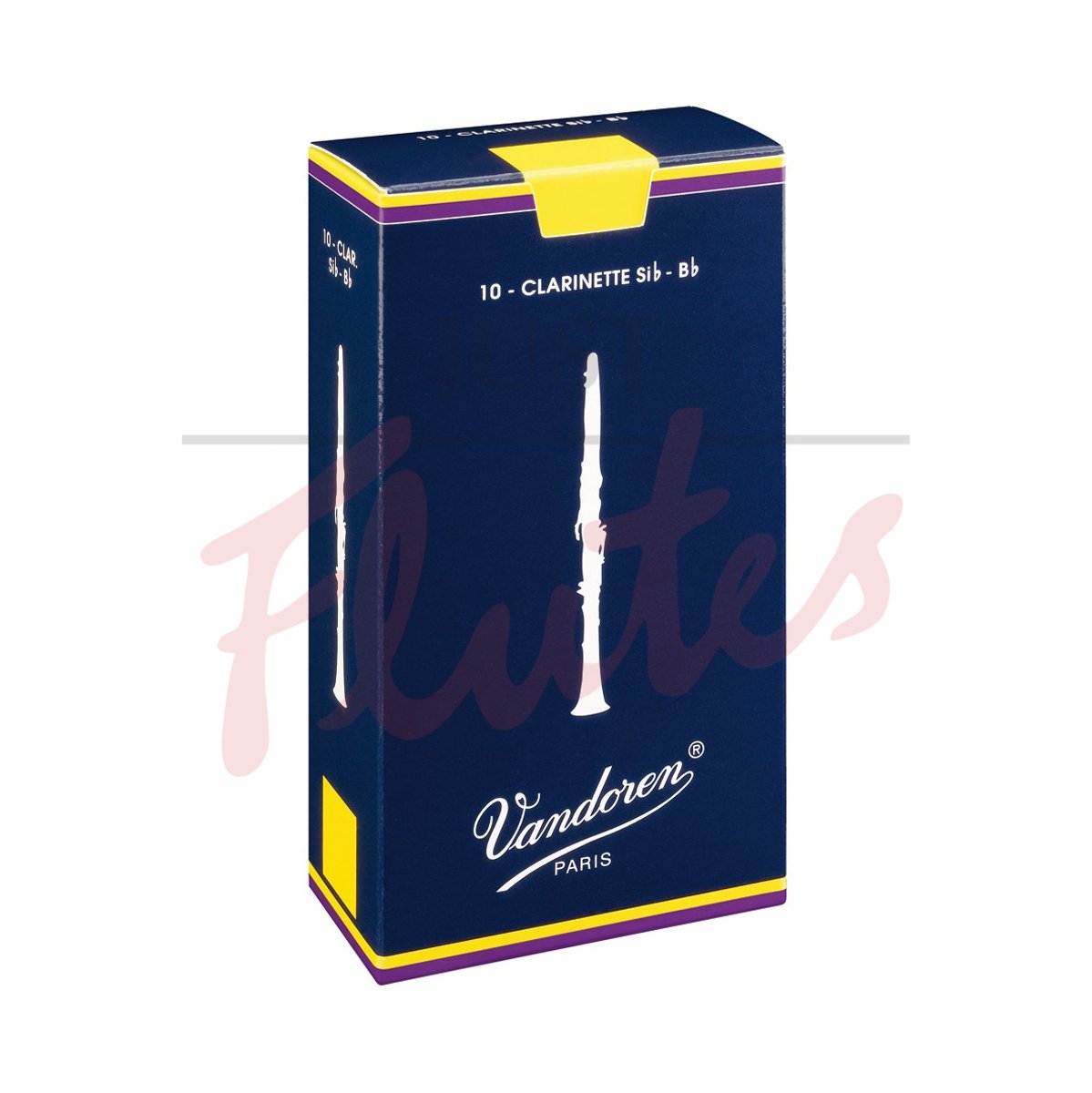 Vandoren CR1025 Traditional Clarinet Reeds Strength 2.5, 10-pack