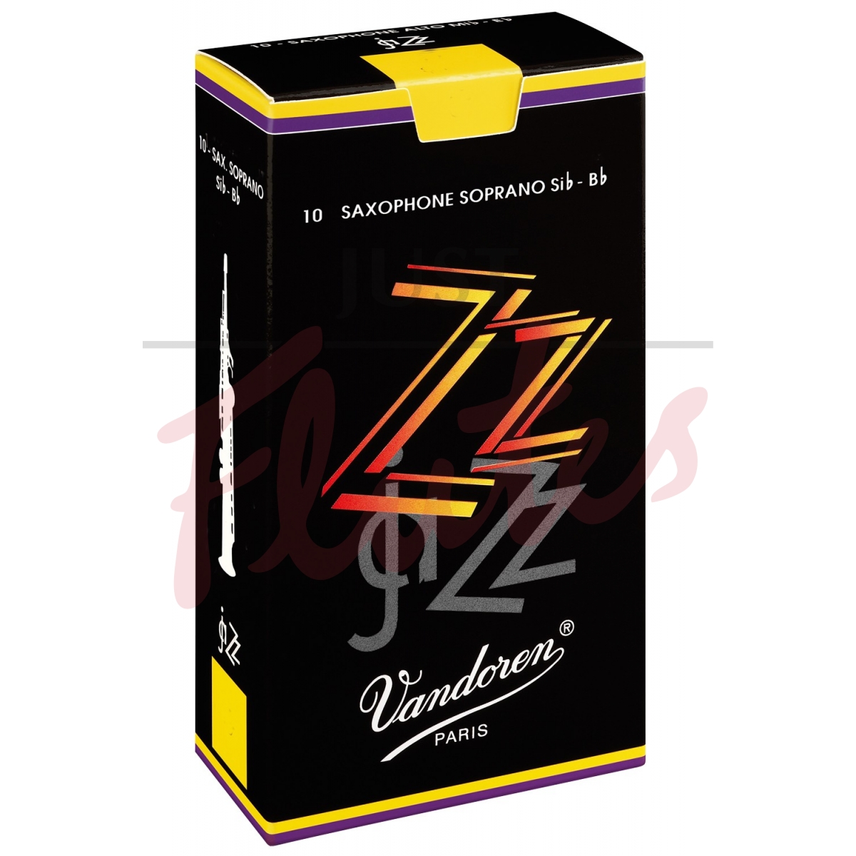 Vandoren SR402 ZZ Soprano Saxophone Reeds Strength 2, 10-pack