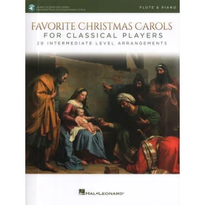 Favourite Christmas Carols for Classical Players for Flute and Piano (includes Online Audio)