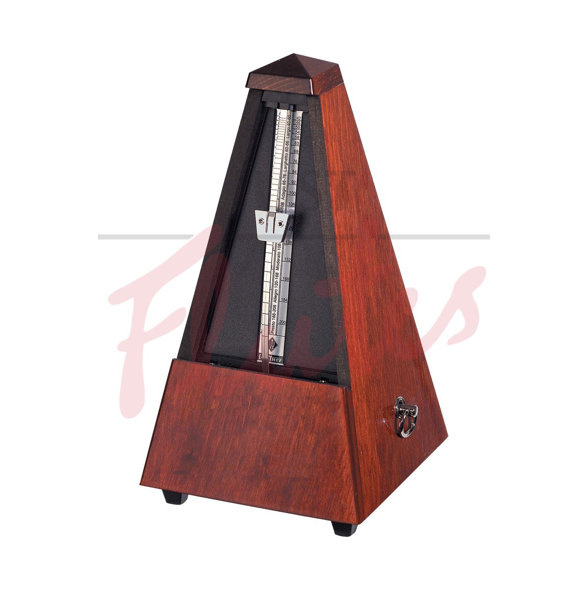Wittner 801 Pyramid Metronome, Wood, Highly Polished Mahogany Finish