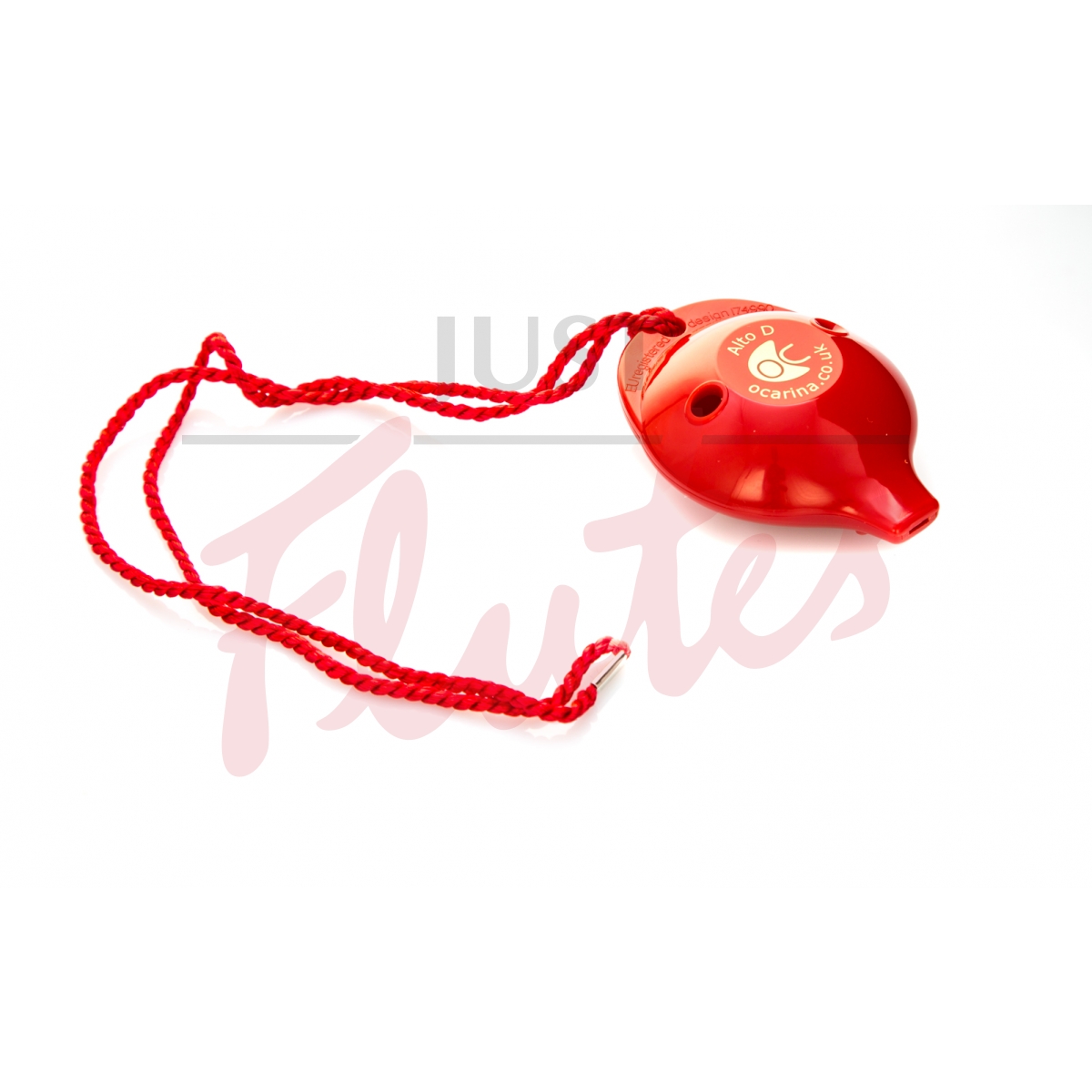 Rainbow 6-hole Ocarina, Red, Key D