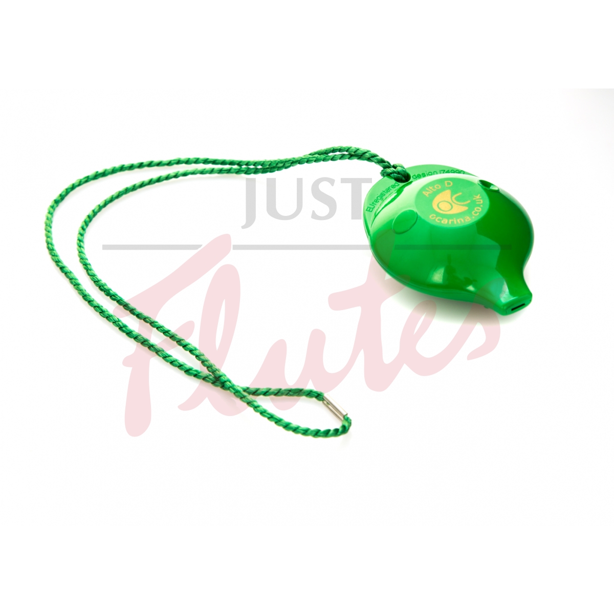 Rainbow 4-hole Ocarina, Green, Key D