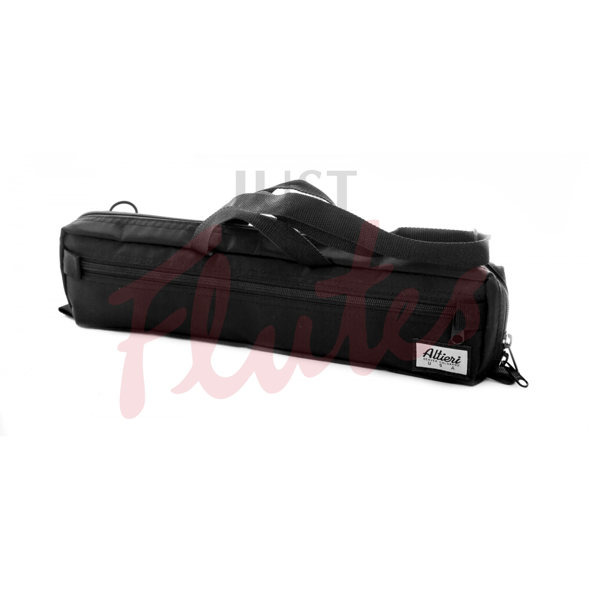 Altieri FLCC-BF-BK B-foot Flute Case Cover, Faux Zebra