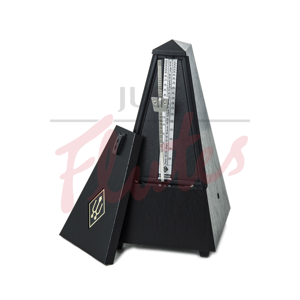 Wittner 845161 Plastic Pyramid Metronome, Black Finish