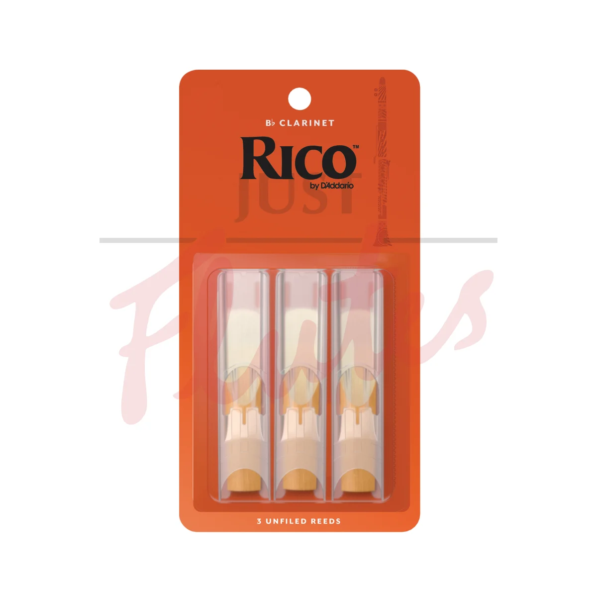 Rico by D'Addario RCA0320 Clarinet Reeds, Strength 2, Pack of 3