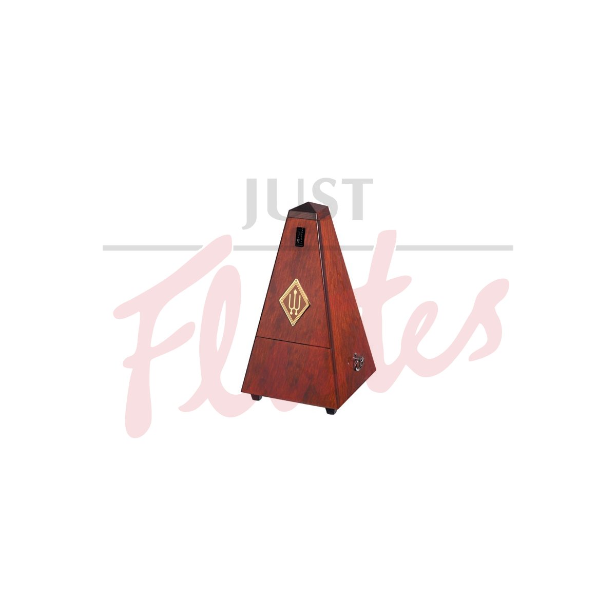 Wittner 811M Pyramid Metronome with Bell, Wood, Matt Silk Mahogany Finish