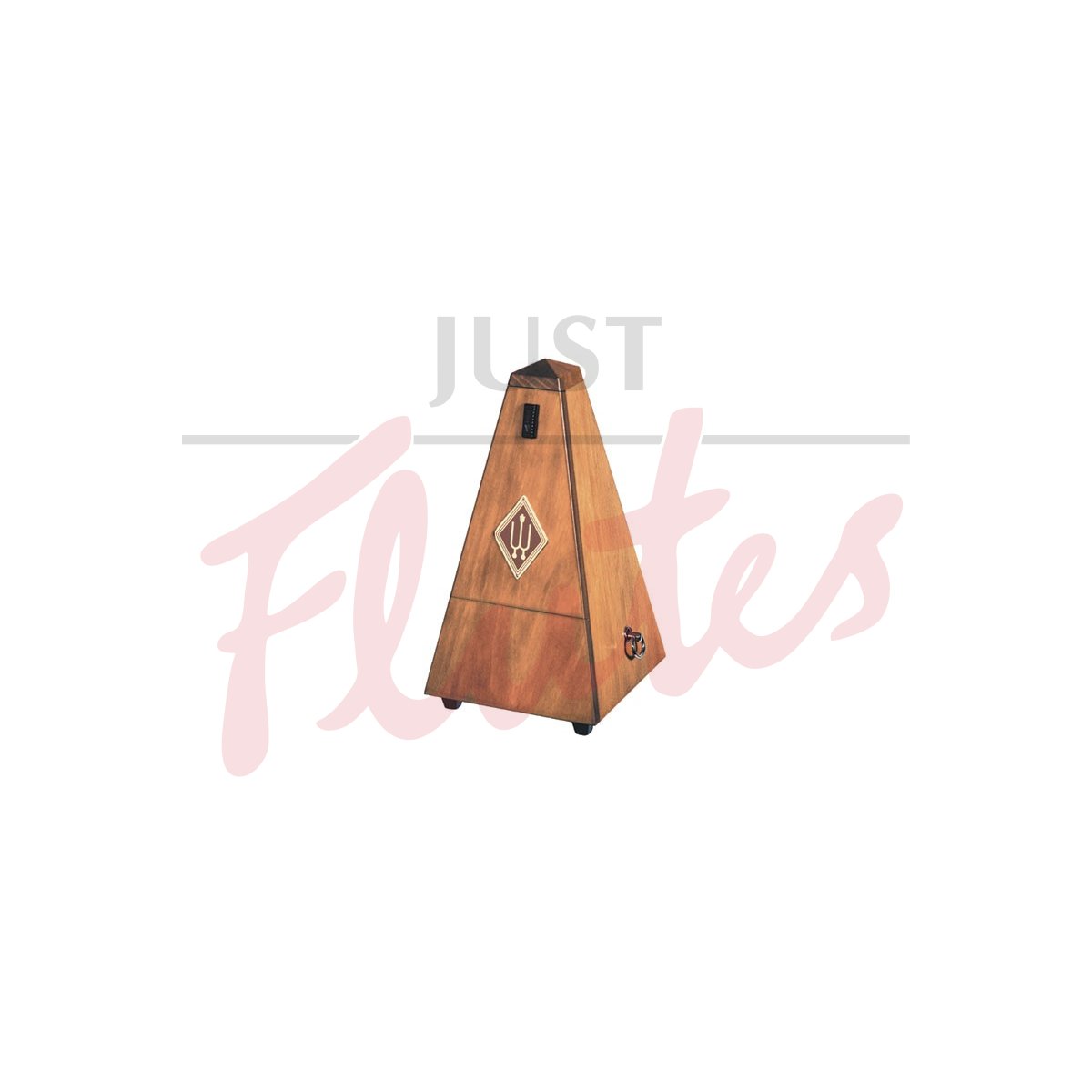 Wittner 813M Pyramid Metronome with Bell, Wood, Matt Silk Walnut Finish