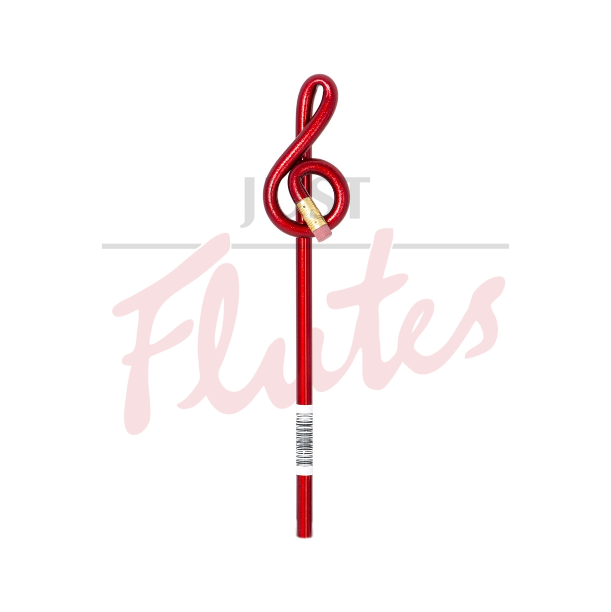 Bentcil Treble Clef Shaped Pencil, Red