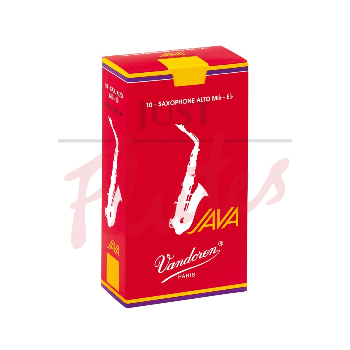 Vandoren SR2635R Java Red Alto Saxophone Reeds Strength 3.5, 10-pack