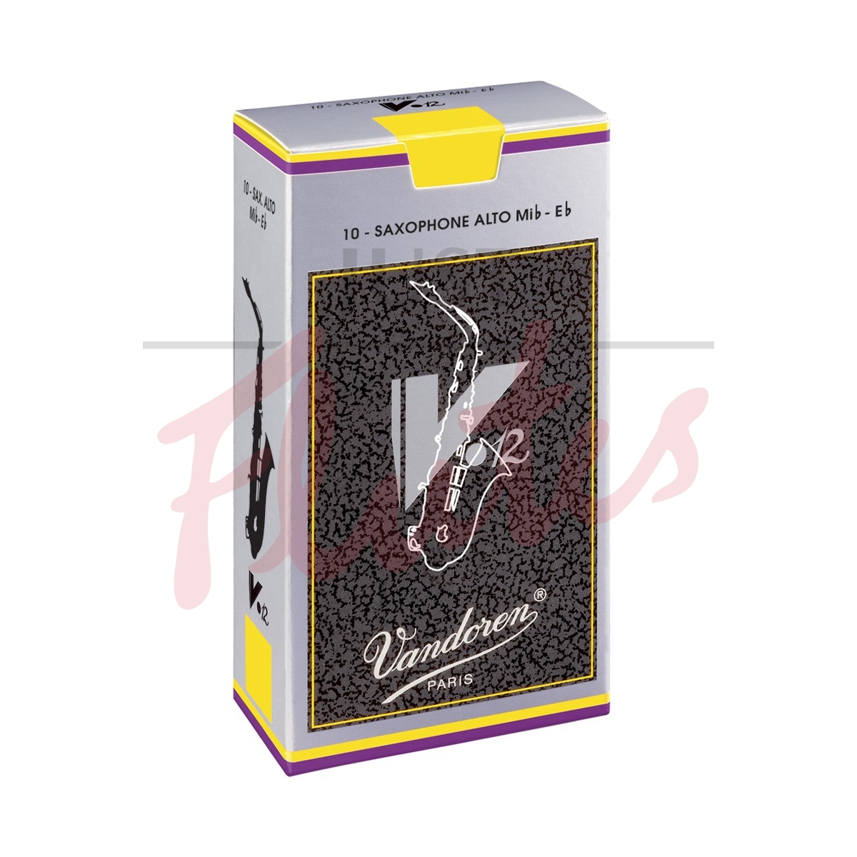 Vandoren SR6125 V12 Alto Saxophone Reeds Strength 2.5, 10-pack